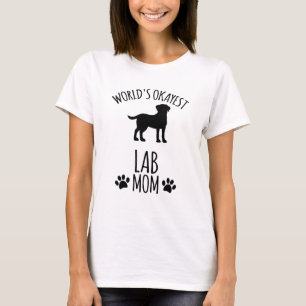 Världens okejaste labb-mamma - hundmamma t shirt