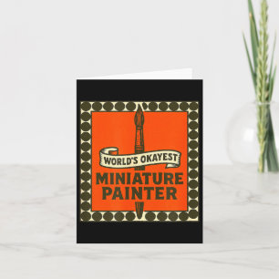 Världens okejaste miniatyrmålare Rolig mini-målnin Kort