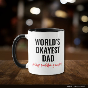 Världens okejaste pappa - rolig citat mugg