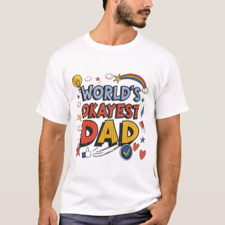Världens okejaste pappa t shirt