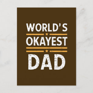 Världens okejaste pappa vykort