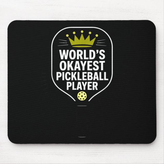 Världens okejaste pickleball-spelare rolig pickle  musmatta (Framsidan)