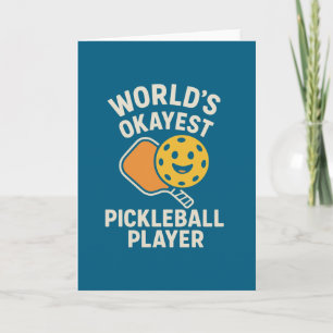Världens okejaste pickleballspelare tack kort