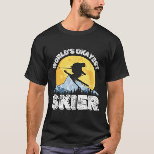 Världens okejaste skidåkare Retro Vintage skidälsk T Shirt