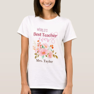 Världens Personlig för bästa lärare någonsin i Blo T Shirt