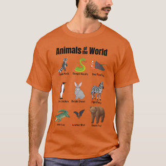 Världens roliga djur felaktiga namn present t shirt