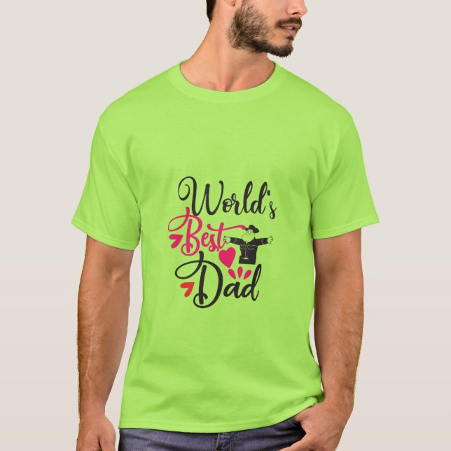 Världens roligaste pappa T- skjorta  T Shirt (Framsida)