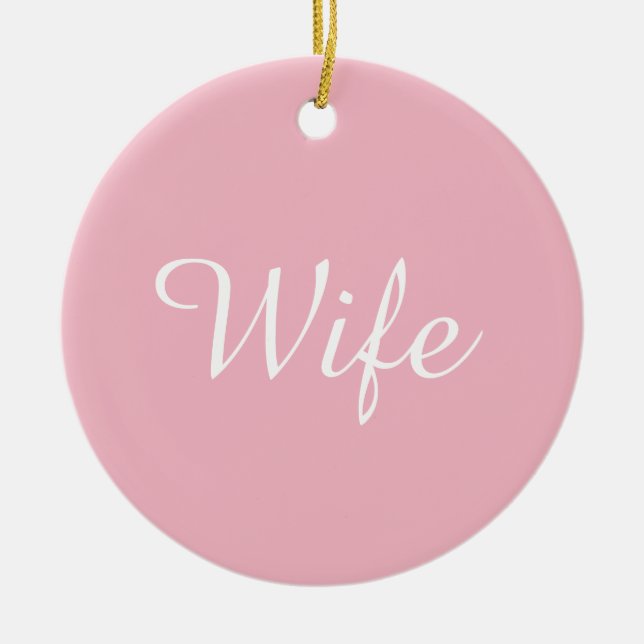 Världens Roligt för Bästa definition av Rosa-skrip Julgransprydnad Keramik (Framsidan)