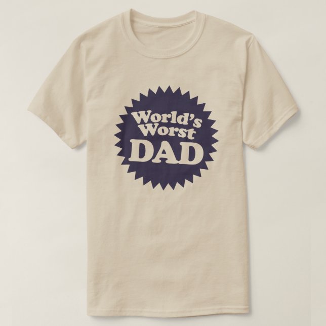 Världens sämsta Pappa T Shirt (Design framsida)