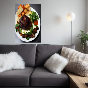 Världens sämsta skål på jorden AI Art Poster