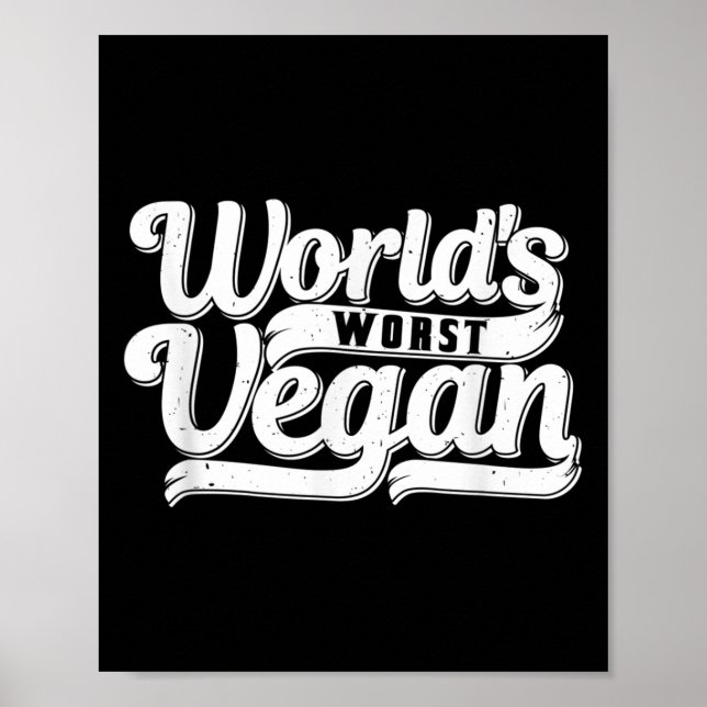 Världens sämsta vegan _1  poster (Framsidan)