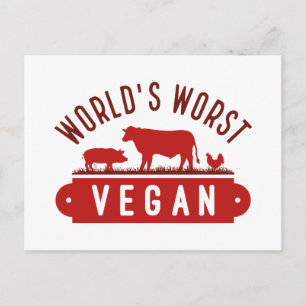 Världens sämsta vegan vykort