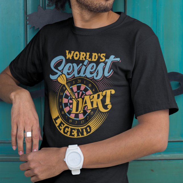 Världens Sexiest Dart Legend - Vuxen humor Dart T Shirt (Skapare uppladdad)