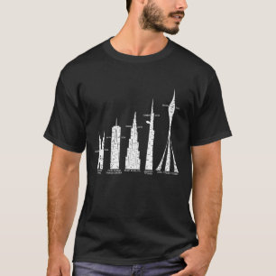 världens sju största byggnad t shirt