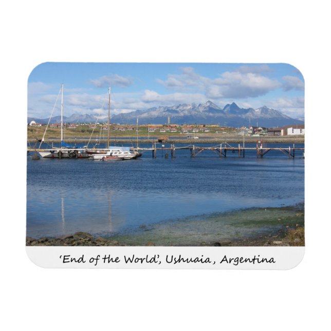 Världens slut, Ushuaia, Argentina Magnet (Horisontell)