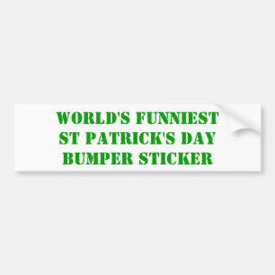 Världens snabbaste St patrick's day Bildekal