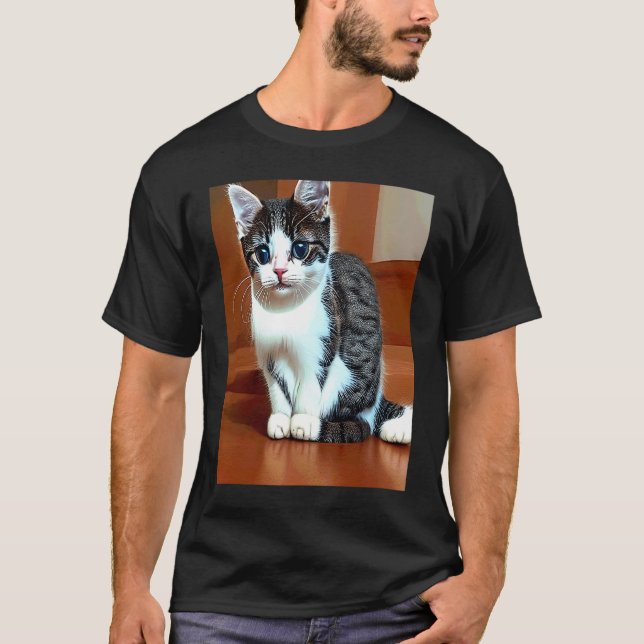 Världens sötaste katt  Bedårande och söt T Shirt (Framsida)