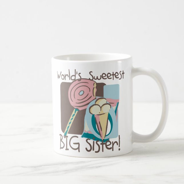 Världens sötaste stora syster kaffemugg (Höger)