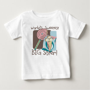 Världens sötaste stora syster tee shirt