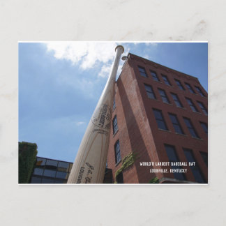 Världens Största Basebollträ Postkort Meddelande Vykort