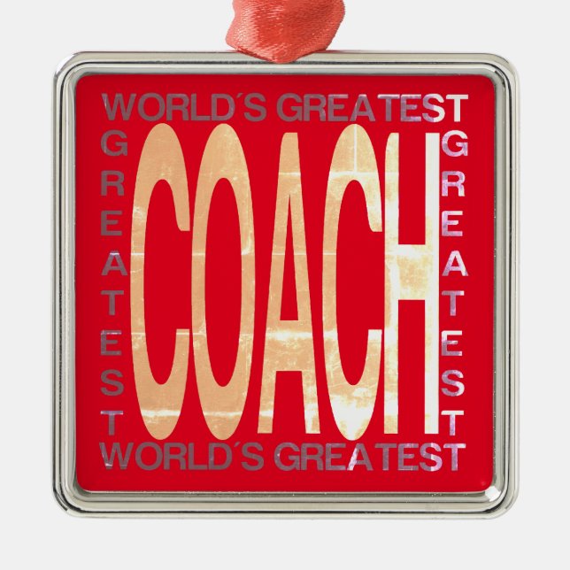 Världens största coach julgransprydnad metall (Framsidan)
