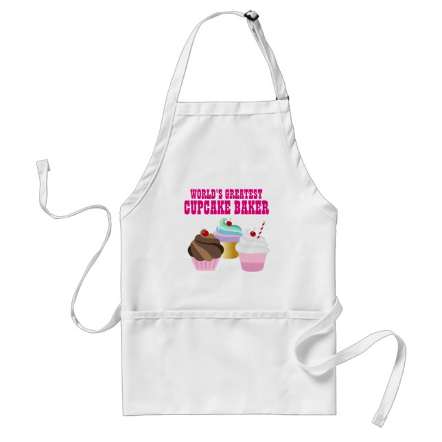 Världens största CUPCAKE BAKER - Cute-Roligt Förkläde (Framsidan)