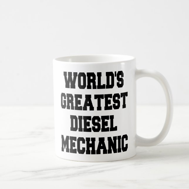 Världens största dieselmekanism kaffemugg (Höger)