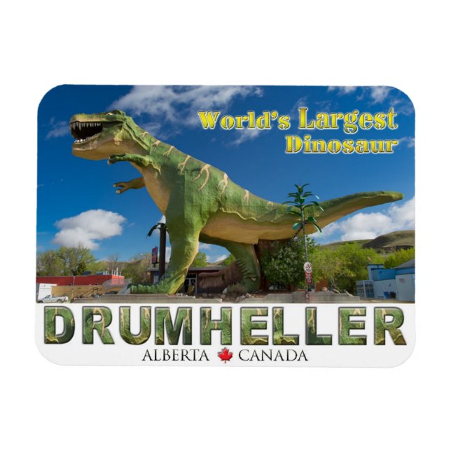 Världens största dinosauaur - Souvenir Fridge Magn Magnet (Horisontell)