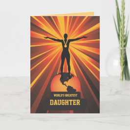 Världens största dottertrofépris Hälsning Kort