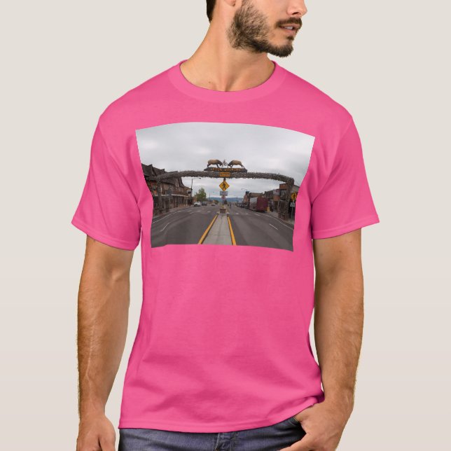 Världens största Elkhorn Arch T Shirt (Framsida)