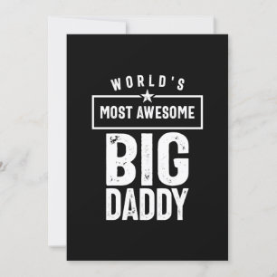 Världens största Fantastisk Big Pappa Far Grandf Inbjudningar