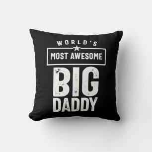 Världens största Fantastisk Big Pappa Far Grandf Kudde