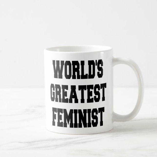 Världens största feminist kaffemugg (Höger)