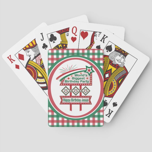 Världens största Födelsedagsfest Marquee Casinokort (Baksidan)