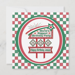 Världens Största Födelsedagsfest Marqueé Kort