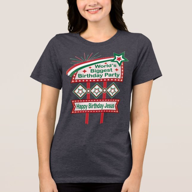 Världens största Födelsedagsfest Marquee T Shirt (Framsida)