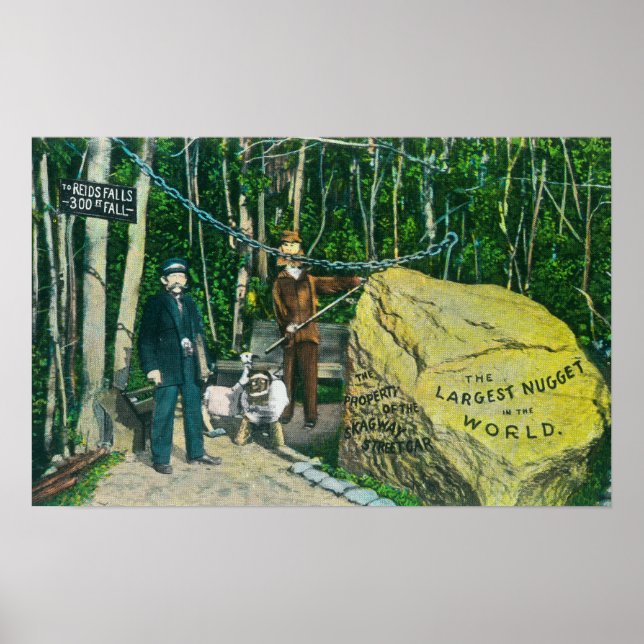 Världens största Guld Nugget Poster (Framsidan)