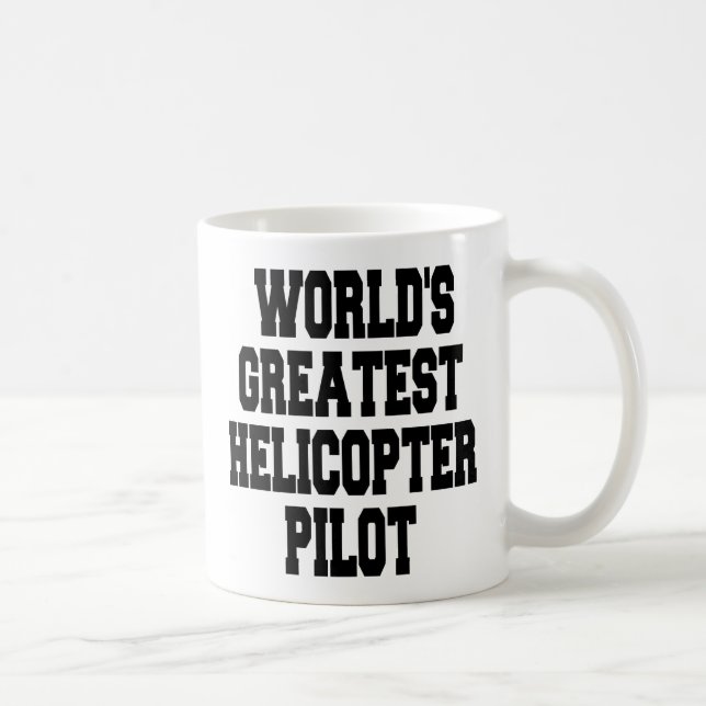 Världens största helikopterpilot kaffemugg (Höger)