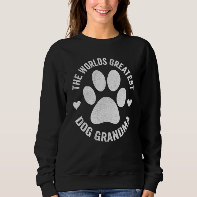 Världens största Hund farmor Pet Kärlek Päls T Shirt (Framsida)