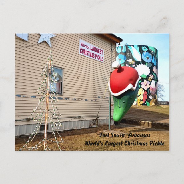 Världens Största Julgurka Vykort (Framsida)