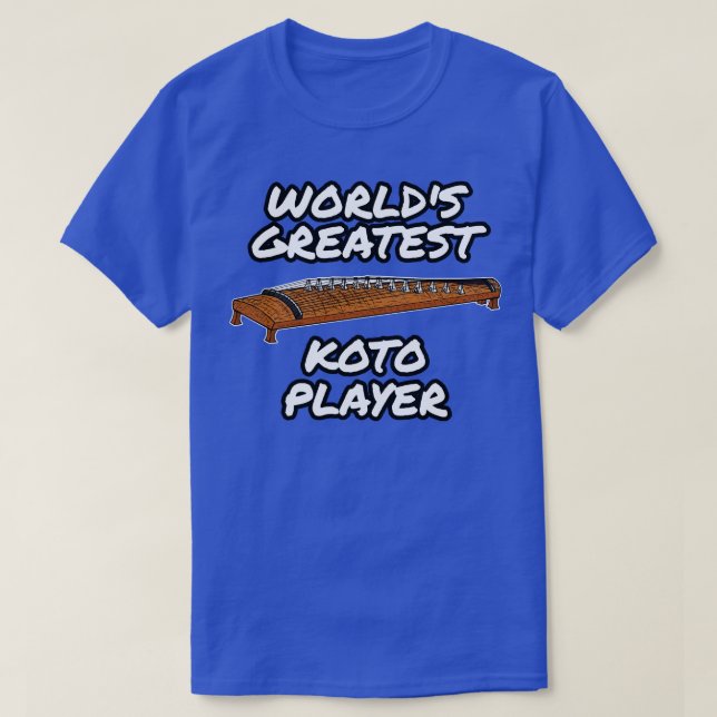 Världens största koto Player japanska musiker T Shirt (Design framsida)