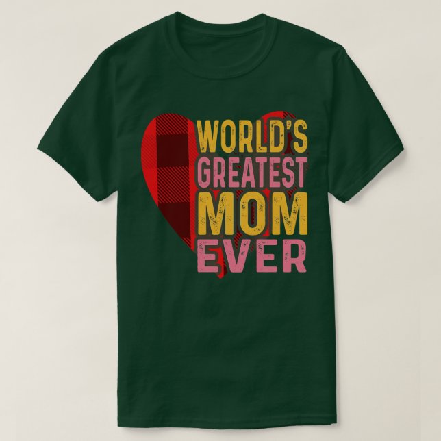 Världens största mamma någonsin t shirt (Design framsida)