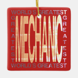 Världens största mekanik julgransprydnad keramik