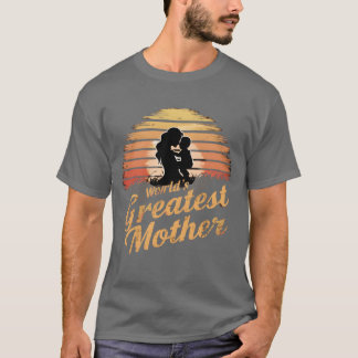Världens största Mor Silhouette Sunset vintage T Shirt