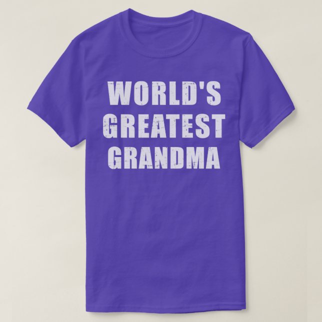 Världens största mormor t shirt (Design framsida)