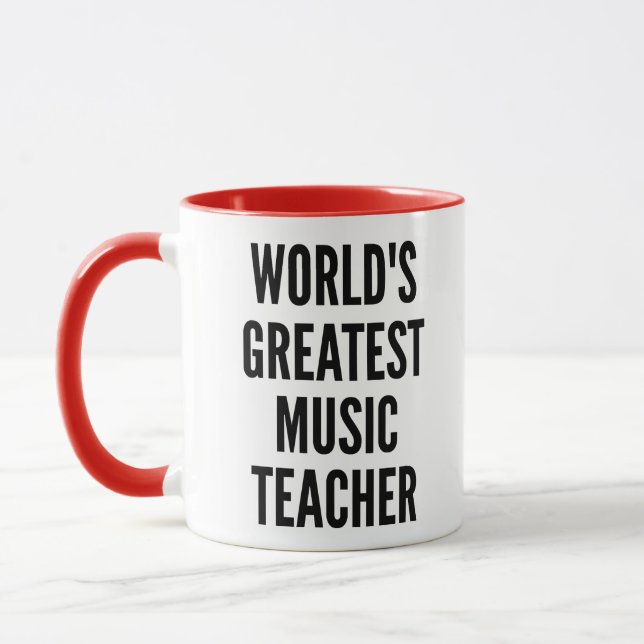 Världens största musiklärare mugg (Vänster)