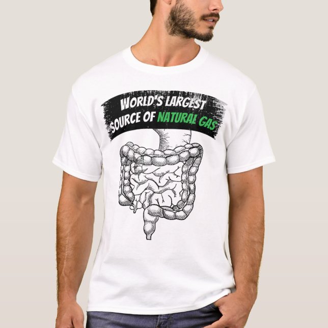 Världens största naturgasförsörjningskälla t shirt (Framsida)