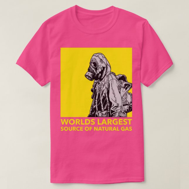 Världens största naturgaskälla 39 t shirt (Design framsida)