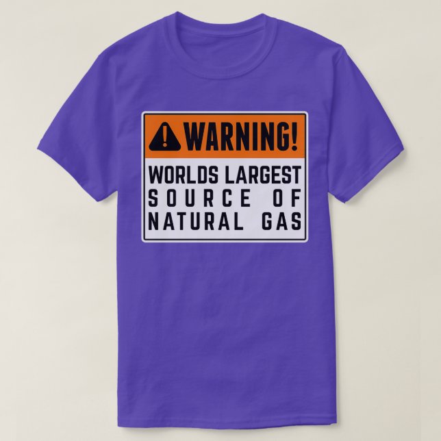 Världens största naturgaskälla 9 t shirt (Design framsida)