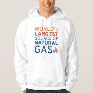 Världens största naturgaskälla hoodie